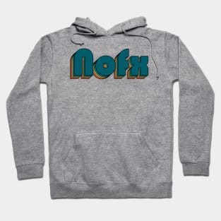 Nofx // Nofx Retro Rainbow Typography Style // 70s Hoodie